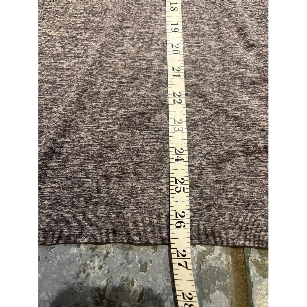 Lululemon Long Sleeve Athletic Shirt Heathered Gray Yellow Trim Men's Medium - Picture 5 of 8